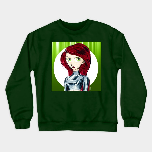 Kim possible impossible spy girl Crewneck Sweatshirt by jorge_lebeau